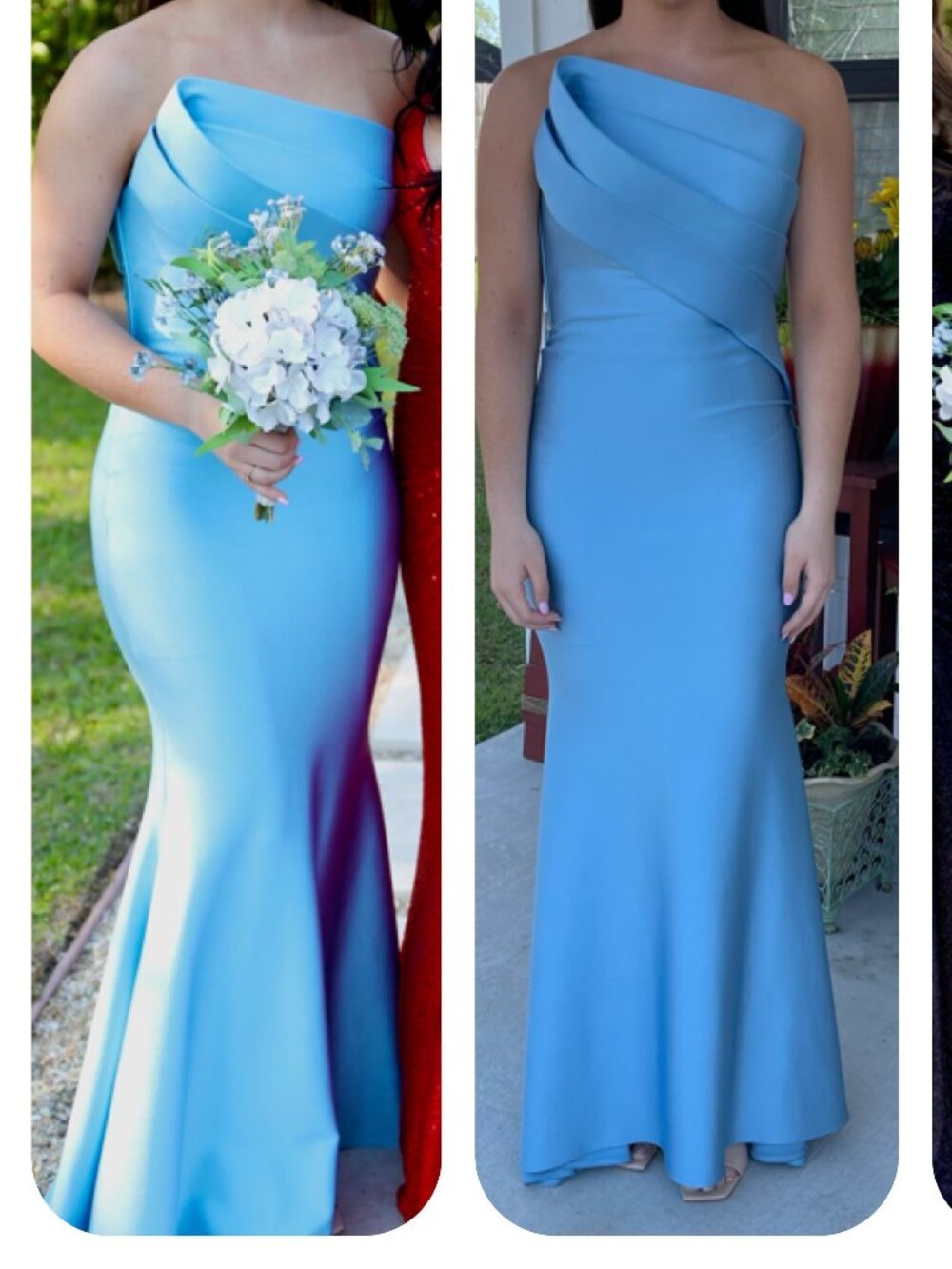 Nicole Bakti Strapless Dress size 6
